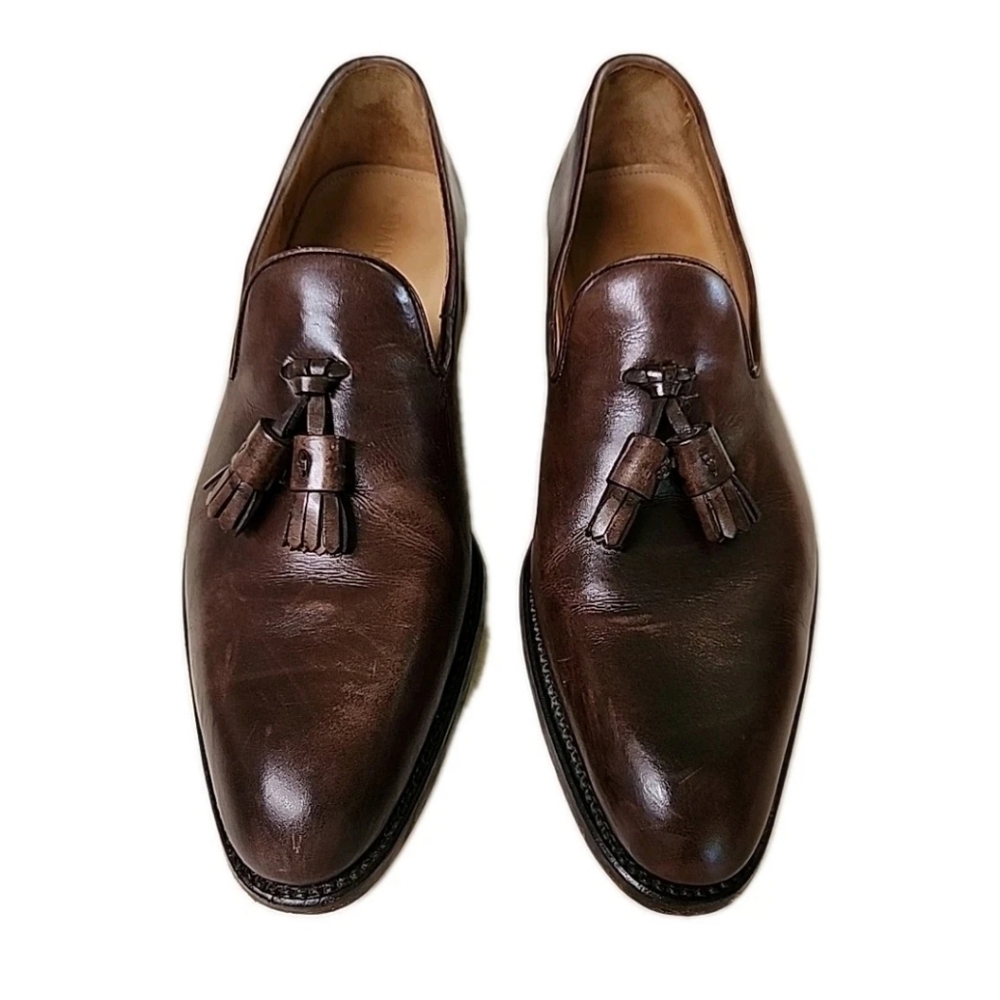 Armin Oehler Kiawah Brown Leather Tassel Loafers Men’s Size 9